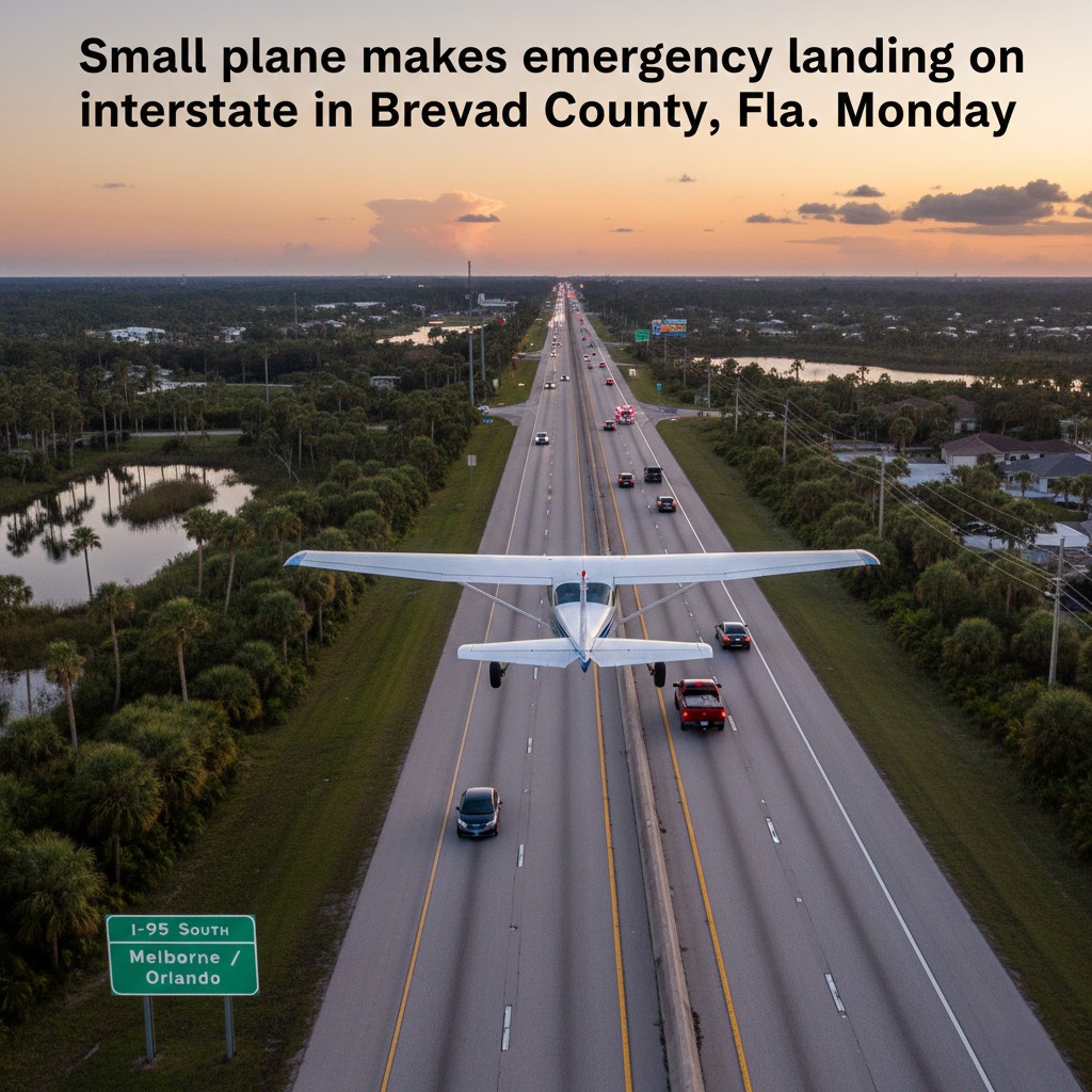 Miracle sur l’I-95 : Un avion s’écrase sur une voiture en pleine heure de pointe à Cocoa Floride