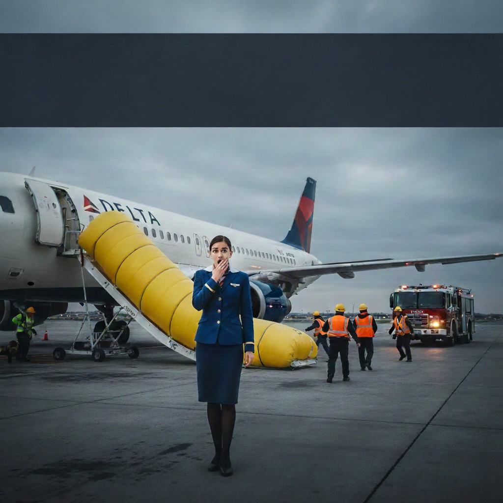 Erreur de 70 000 dollars : Une hôtesse de Delta déclenche une glissière d’évacuation à Pittsburgh
