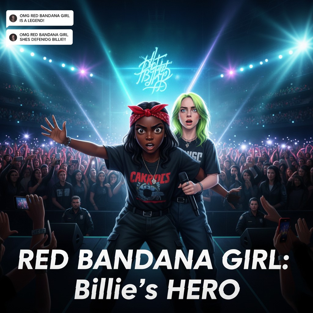 Red Bandanna Girl : la fan virale qui a défendu Billie Eilish