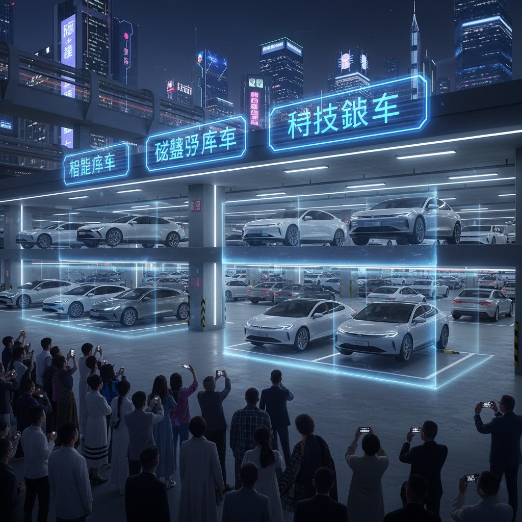 Les voitures sont bloquées par des barres magnétiques invisibles : la nouvelle technologie du parking intelligent chinois